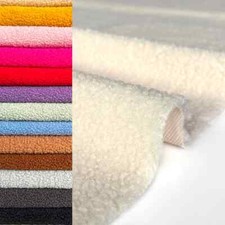 Soft Sherpa Fleece Lamb Wool Design Fabric Lining Winter Apparel Sewing Material