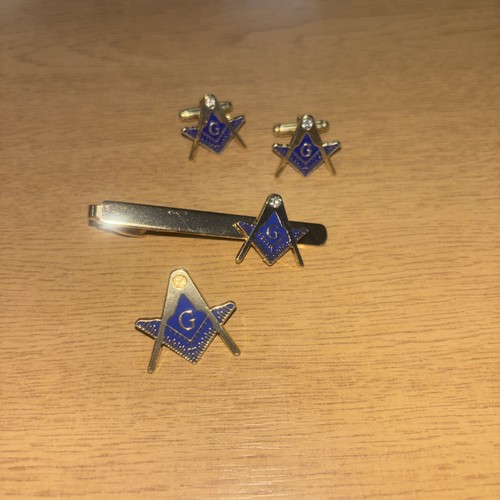 Masonic cufflinks blue - cufflinks,,