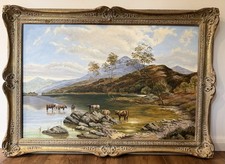 Large Vintage Original Signed