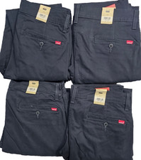 Levis Mens XX Chino Slim Taper Stretch Black Trouser All Sizes
