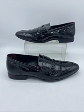 Topman Black Leather Patent