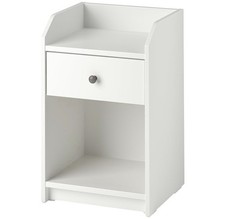Ikea white bedside table -