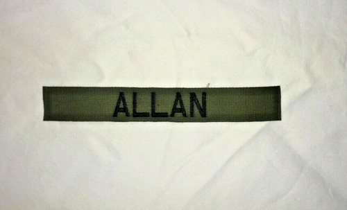 Bdu cotton name tape olive - cotton,