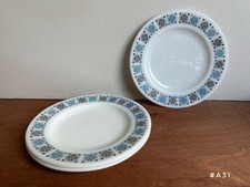 3 x JAJ Pyrex Large Pattern Chelsea 25cm Dinner Plates #A31