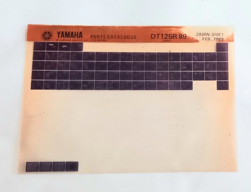 Yamaha enduro dt125r 3rn1 - yamaha, 89