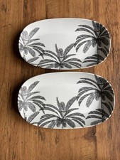 Palm Tree x2 Oblong Dish /