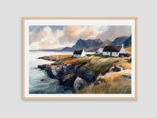 Scotland Coast Watercolour