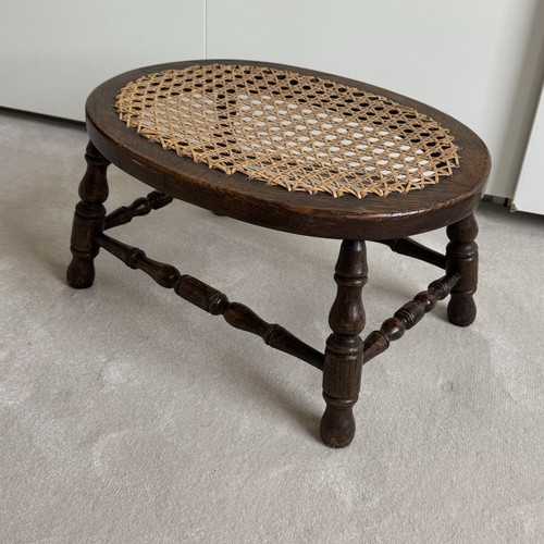 Antique oak barley stool - antique,