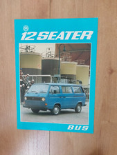 VW T25 / T3 Transporter 12 Seater Bus Minibus Mini-Bus Sales Brochure