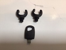 2 Fox Black Large Rubber Butt