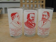 Three Vintage Coloured Frosted