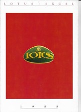 LOTUS Excel foldout brochure (2.2, SE & SA models) - 1988 - mint condition