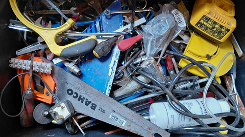 Hand tools found garage - hand,
