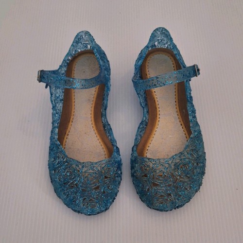 Girls blue glitter jelly mary - girls,