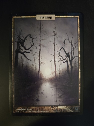 Swamp full art unhinged mtg - full,