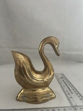 Vintage Brass Swan Decorative