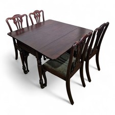 Antique mahogany folding table