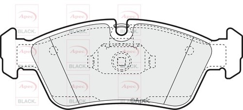 Apec black pad1061b front - black,