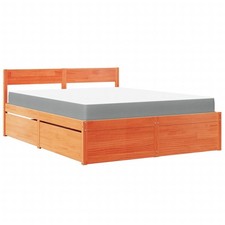 Bed with Drawers and Mattress