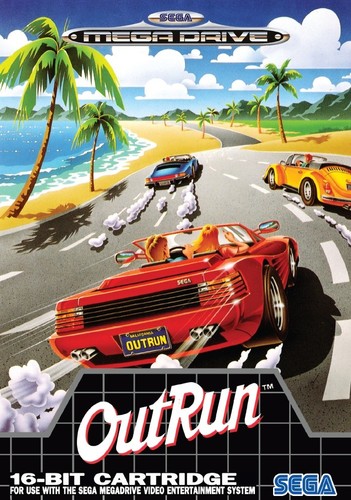 Outrun megadrive poster - megadrive,