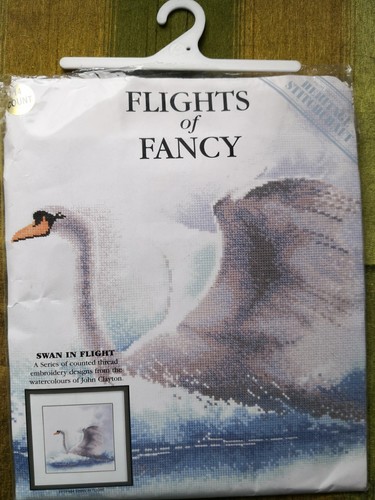 Cross stitch kit - cross, "swan
