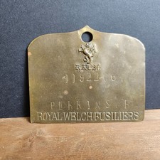 Circa WWII Brass Royal Welch
