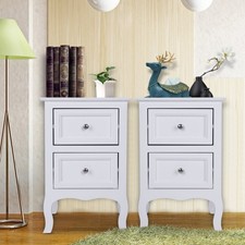 2 Pcs Two Tier Bedside Table