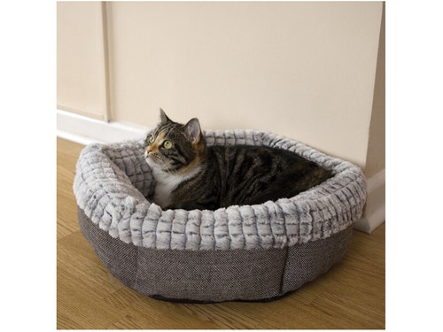 Rosewood oval tweed plush - rosewood,