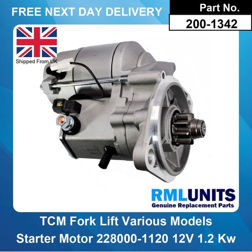 Starter motor for tcm forklift - starter,