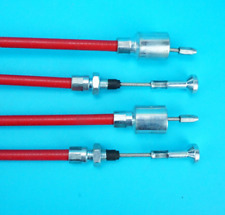 2 x STAINLESS STEEL 1620mm Trailer Brake Cables for ALKO - MUSHROOM NIPPLE END