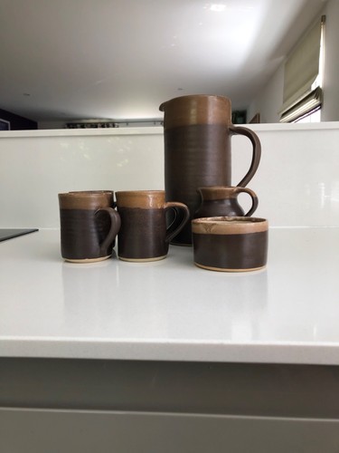 Welsh pottery brown - pottery, coffee