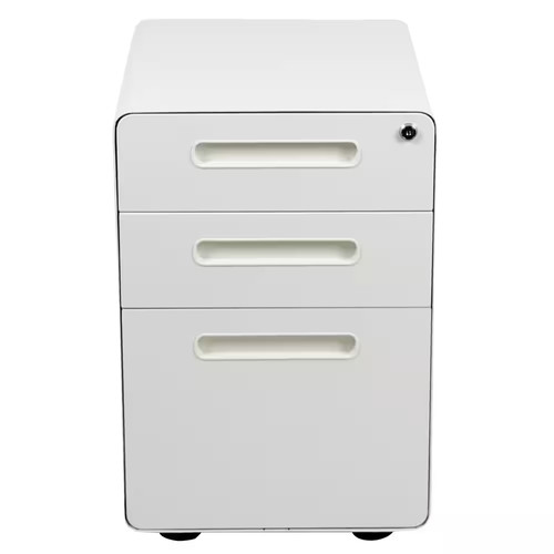 White filing cabinet - filing,