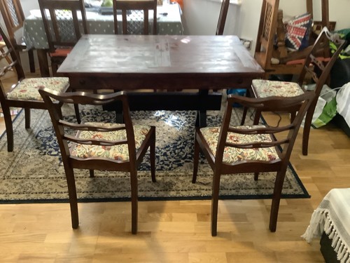 Dinning table and - , chairs
