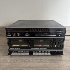RARE VTG Sanyo DCX W10 Stereo Twin Cassette Midi System Radio Tuner WORKING VGC+