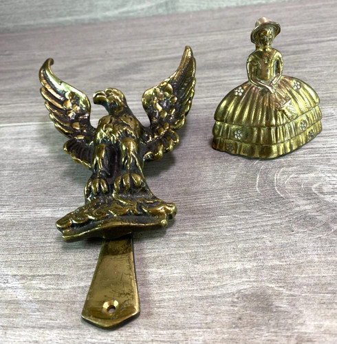 Vintage solid brass eagle - solid,
