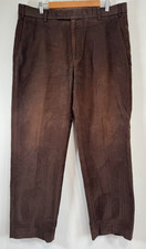 Boden Moleskin Trousers Men's W36 Brown Cotton Casual Straight Fit Velvet Chinos