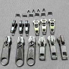 Zipper Repair Kit Replacement 22pc Zip Stops Sliders Spirals Fix Your Own Metal