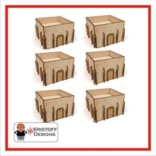 28mm Wargames Buildings x 6