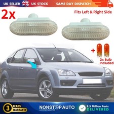 2X Side Indicator Repeater Lens Light Clear For FORD Focus II C Max Fiesta MK5
