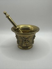 Antique Cast Brass Pestle &