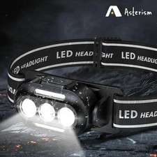 Super Bright Head Torch Headlight LED Rechargeable Headlamp Camping Fishing