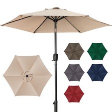 2M Large Parasol Garden Table