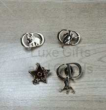Dior Gold Tone Holiday Pin