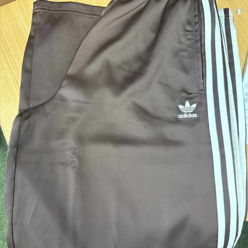 Adidas brown tracksuit bottoms - brown,