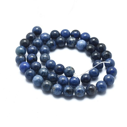 Dumortierite gemstone round - dumortierite,
