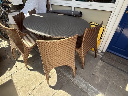 Rattan wicker patio dining - rattan/wicker,