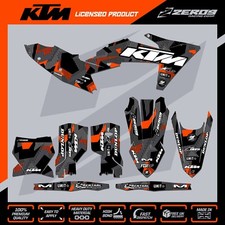 KTM MX Graphics Kit Motocross Graphics SX SXF EXC EXCF 125-500 LAZR BLK/ORG