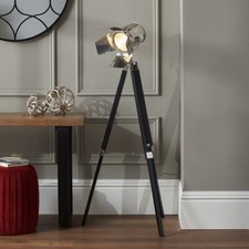 Industrial Tripod Floor Lamp