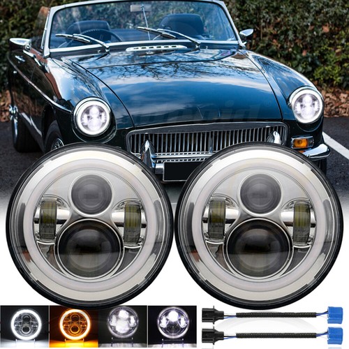 Pair 7inch round halo - 7inch,