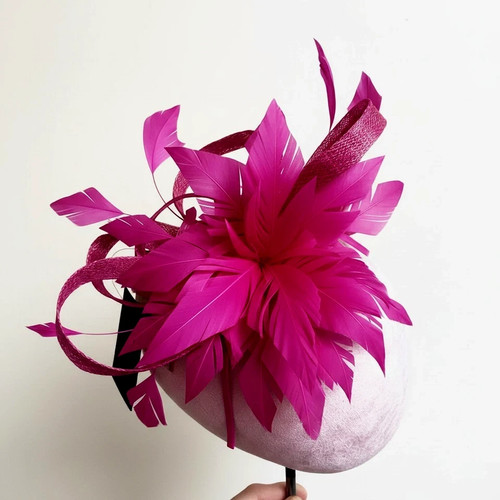Women flower feather hair - flower,